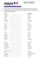 Vorschau - Arbeitsblätter - Wiederholung 1. Lernjahr Französisch (Grammatik & Vokabeln) Paket - Seite 3