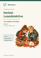 Vorschau - Arbeitsblätter - Herbst-Lesedetektive: 4 Fälle in 3 Stufen - Deckblatt