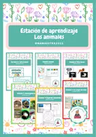 Vista previa - Unidades / Secuencias / Situaciones de Aprendizaje - Estación de aprendizaje 'Los animales' (familias, alimentación, etc) - Portada