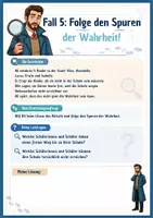 Vorschau - Spiele - Fall 5 Ali der Sprechdetektiv - Labyrinth - Redemittel Wortschatz - DaF DaZ - B2 - Seite 1