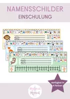 Vorschau - Anderer Materialtyp - Namensschilder/ Einschulung/ Anfangsunterricht - Deckblatt