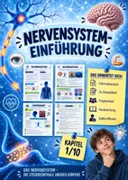 Vorschau - Stundenentwürfe - Das Nervensystem- Einführungsstunde | Unterrichtsreihe "Nervensystem", Biologie 8.-10. Klasse - Deckblatt