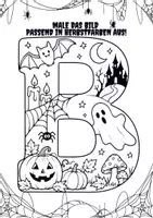 Vorschau - Mal- und Bastelvorlagen - Halloween ABC zum Ausmalen. - Seite 2