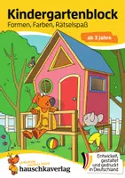 Vorschau - Arbeitsblätter - Kindergartenblock ab 3 Jahre – Formen, Farben, Rätselspaß - Deckblatt