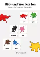 Vorschau - Bildkarten - Bild- und Wortkarten Farben - DaZ Unterricht (A1) - Deckblatt