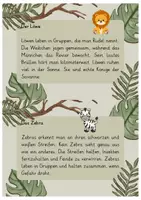 Vorschau - Arbeitsblätter - Abschreibkartei - Tiere in Afrika | Klasse 3/4 - Seite 3