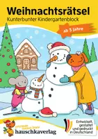 Vorschau - Arbeitsblätter - Weihnachtsrätsel – Kunterbunter Kindergartenblock ab 3 Jahre - Deckblatt