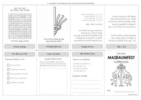 Vorschau - Arbeitsblätter - Klappbüchlein - Maibaumfest - Seite 1