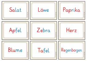 Vorschau - Spiele - Bildkarten lautgetreue Wörter mit Wortkarten - Seite 3