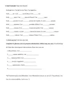 Vorschau - Arbeitsblätter - Les pronoms possessifs - die Possessivbegleiter (mon, ma, mes, ton, ta, tes, son, sa, ses) - Seite 3