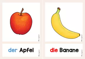 Vorschau - Bildkarten - Bild- und Wortkarten Obst & Gemüse - DaZ Unterricht (A1) - Seite 3