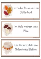 Vorschau - Arbeitsblätter - Schreibspaziergang Herbst | Laufdiktat - Seite 2