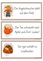 Vorschau - Arbeitsblätter - Schreibspaziergang Herbst | Laufdiktat - Seite 3