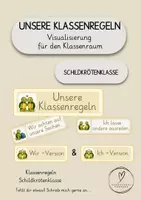 Vorschau - Poster - Klassenregeln Schildkröten - Schildkrötenklasse - Deckblatt