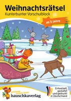 Vorschau - Arbeitsblätter - Weihnachtsrätsel – Kunterbunter Vorschulblock ab 5 Jahre - Deckblatt