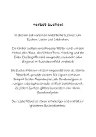 Vorschau - Arbeitsblätter - 10 Suchsel zum Thema: Herbstwörter - Seite 1