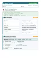 Vorschau - Arbeitsblätter - Wortschatz Englisch 10 Mittelschule - Seite 1