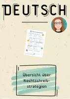 Vorschau - Arbeitsblätter - Übersicht Rechtschreibstrategien - Deckblatt