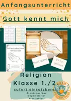 Vorschau - Stundenentwürfe - Religion: Anfangsunterricht– Gott kennt meinen Namen | - Deckblatt