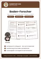 Vorschau - Arbeitsblätter - Sachunterricht Klasse 3-4: Boden-Forscher – Maulwurf, Zersetzer & Humus - Deckblatt