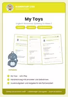 Vorschau - Arbeitsblätter - Englisch Klasse 2: My Toys – Spielzeug-Wortschatz - Deckblatt