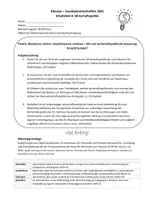 Vorschau - Klassenarbeiten - Klausur SoWi Wirtschaftspolitik Gestaltungsaufgabe - Deckblatt