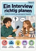 Vorschau - Arbeitsblätter - Ein Interview planen und durchführen - Deckblatt