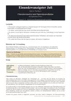 Vorschau - Stundenentwürfe - Einundzwanzigster Juli (Anne C. Voorhoeve): Komplettpaket für Klasse 8/9: alle Materialien mit Lösungen - Seite 1