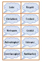 Vorschau - Spiele - Wertekärtchen / Werte und Normen - Deckblatt