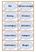Vorschau - Spiele - Wertekärtchen / Werte und Normen - Seite 1
