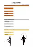 Vorschau - Unterrichtsreihen - Rope Skipping / Seilspringen Dossier - Deckblatt