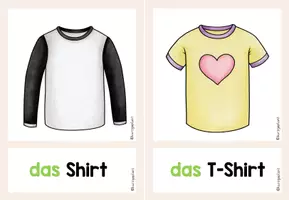 Vorschau - Bildkarten - Bild- und Wortkarten Kleidung - DaZ Unterricht (A1) - Seite 3