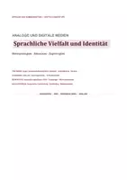 Vorschau - Arbeitsblätter - Sprachliche Vielfalt und Identität – Deutsch Oberstufe | Klausur Sprache & Medien + EWH - Seite 1