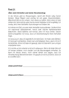 Vorschau - Arbeitsblätter - Abschreibtexte / Strafarbeit mit Sinn - Seite 1