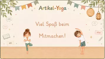 Vorschau - Spiele - Materialpaket Wortarten-Yoga - Nomen & Artikel - Seite 1