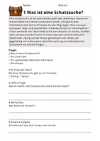 Vorschau - Stundenentwürfe - Leseverständnis Schatzsuche – Klasse 2 | 10 Lesetexte mit Fragen & Lösungen - Seite 3