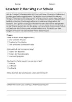 Vorschau - Stundenentwürfe - Lesetest Klasse 2 – Ein regnerischer Tag | 10 Texte mit Fragen & Lösungen - Seite 3