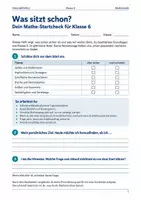 Vorschau - Arbeitsblätter - Mathe Diagnosebogen Klasse 6 Schulstart - Deckblatt