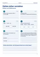 Vorschau - Arbeitsblätter - Mathe Diagnosebogen Klasse 6 Schulstart - Seite 1