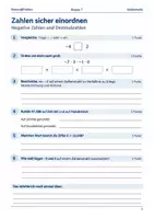 Vorschau - Arbeitsblätter - Mathe Diagnosebogen Klasse 7 Schulstart - Seite 1