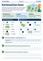 Vorschau - Arbeitsblätter - Kartenzeichen und Maßstab Arbeitsheft Klasse 5–6 - Seite 1