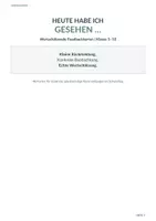 Vorschau - Lehrpläne/Lehrermaterial - Heute habe ich gesehen … | Wertschätzende Feedbackkarten | Klasse 5–10 - Deckblatt