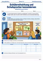 Vorschau - Arbeitsblätter - Schulstart Mitbestimmung Organisation und Verantwortung Mini Bundle Klasse 5 bis 6 - Seite 1