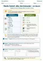 Vorschau - Arbeitsblätter - Mathe Wiederholung Arbeitsheft Klasse 5 bis 6 - Deckblatt