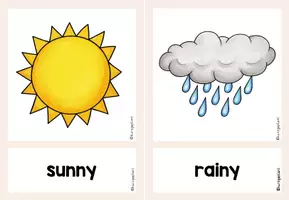 Vorschau - Bildkarten - Flashcards Weather - Bild- und Wortkarten - Seite 3