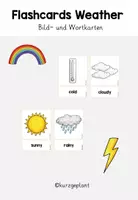 Vorschau - Bildkarten - Flashcards Weather - Bild- und Wortkarten - Deckblatt