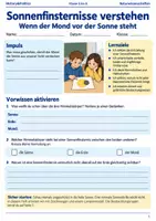 Vorschau - Arbeitsblätter - Sonnenfinsternisse verstehen Arbeitsheft Klasse 5 bis 6 - Deckblatt