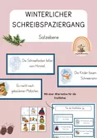 Vorschau - Stundenentwürfe - Winterlicher Schreibspaziergang | Laufdiktat - Deckblatt