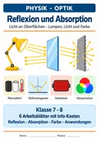 Vorschau - Arbeitsblätter - Reflexion und Absorption - Licht an Oberflächen (Physik, Optik) – Physik, Klasse 7–8 - Seite 1