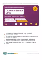 Vorschau - Arbeitsblätter - Dilemma-Bundle Ethik Klasse 7 Klasse 8 - Deckblatt